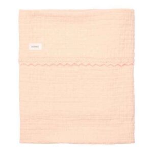 parkwieg deken koeka muslin perzik