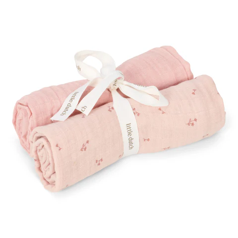 tetradoekjes little dutch pure roze 70/70 2st