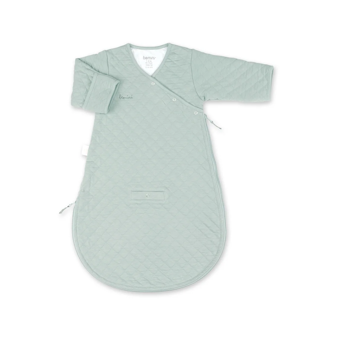 newbornslaapzak katoen bemini olijf