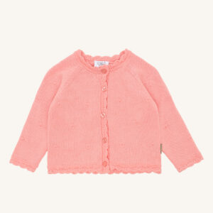 hustandclaire gilet pointelle blush