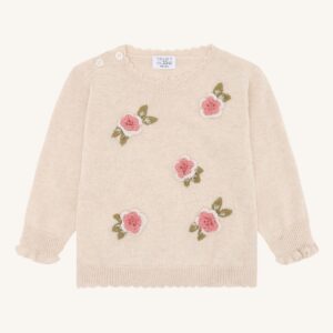 hustandclaire pull bloem naturel