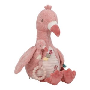 little dutch activiteitenknuffel safari flamingo