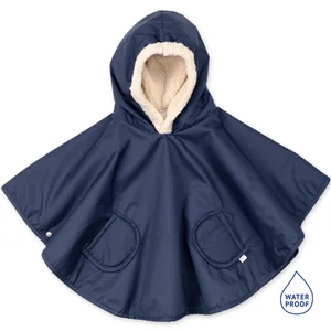 bemini poncho waterproof blauw 9-36m