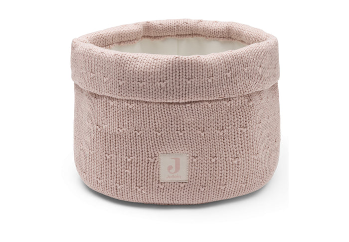 verzorgtafelopbergmand jollein sprinkle roze