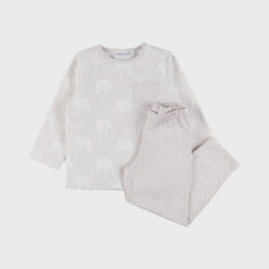 pyjama noukies katoen zand olifant