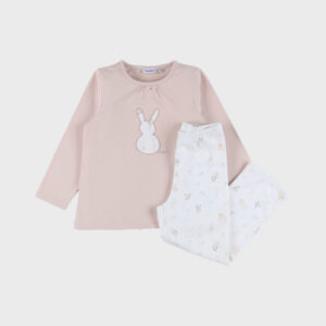 pyjama noukies katoen roze konijn