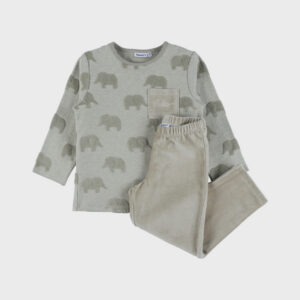 pyjama noukies katoen groen olifant