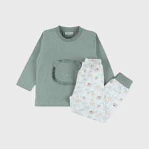 pyjama noukies katoen groen leeuw