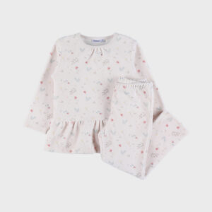 pyjama noukies velours roze mint