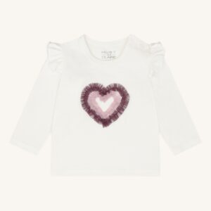 hustandclaire tshirt lm hartje naturel